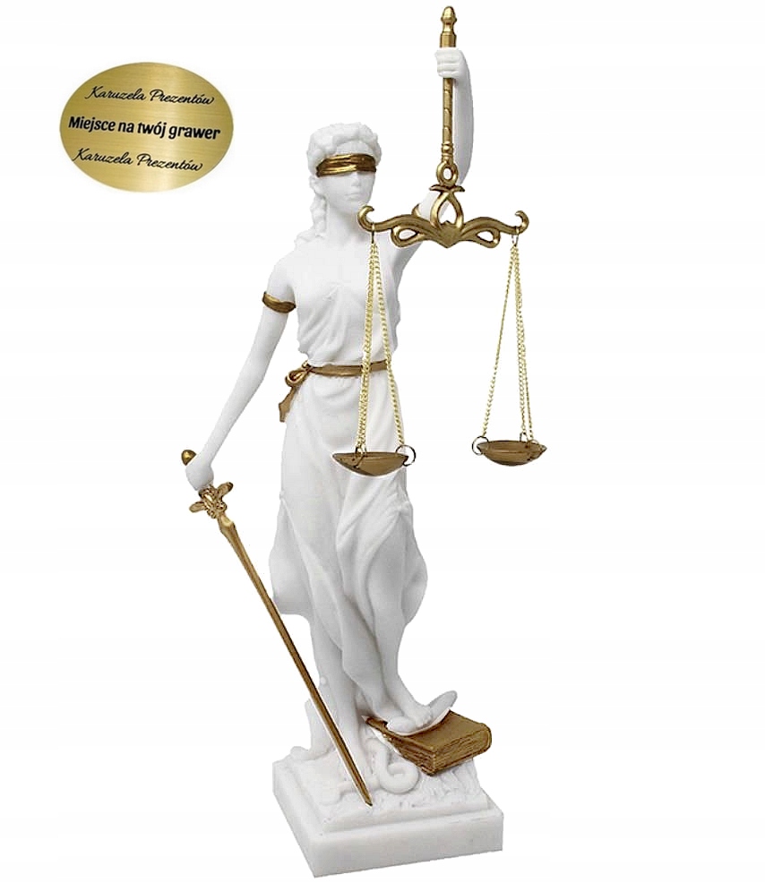 Biela Temida Darček Pre Právnika Notára Advokáta Študenta