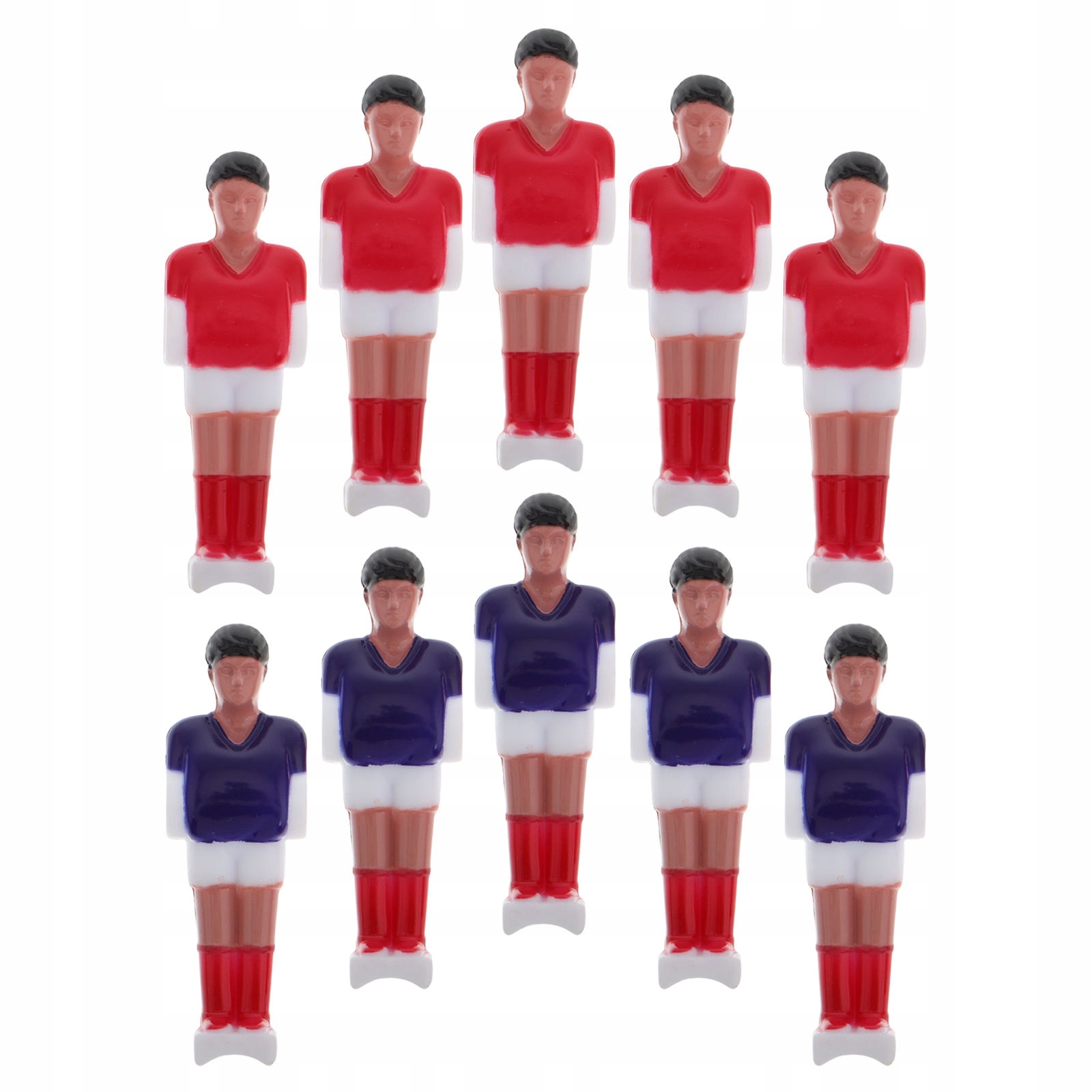 10 Sztuk Czerwonych Figur Piłkarzy Do Stołu Do Piłkarzyków, Wykonane Z Żywicy