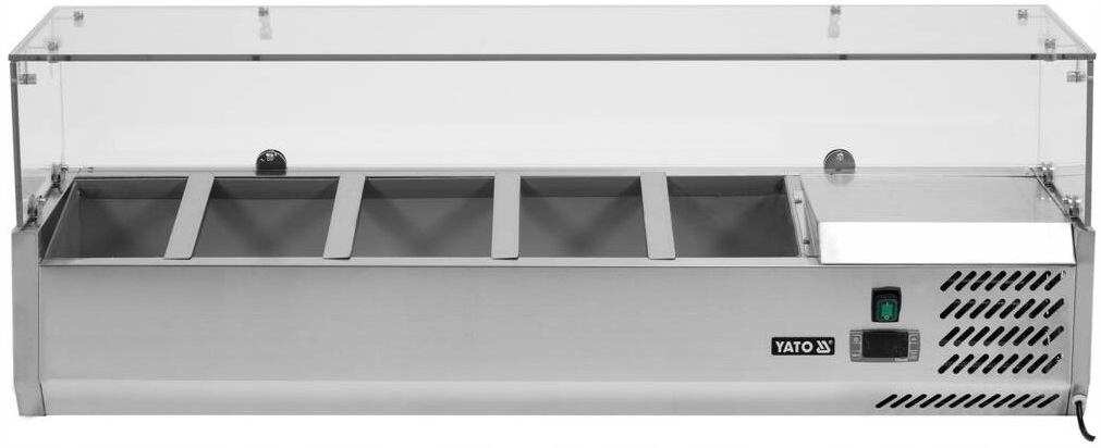 Witryna Chłodnicza Nadstawna Gastronomiczna 5x GN 1/4 120 cm Yato YG-05320