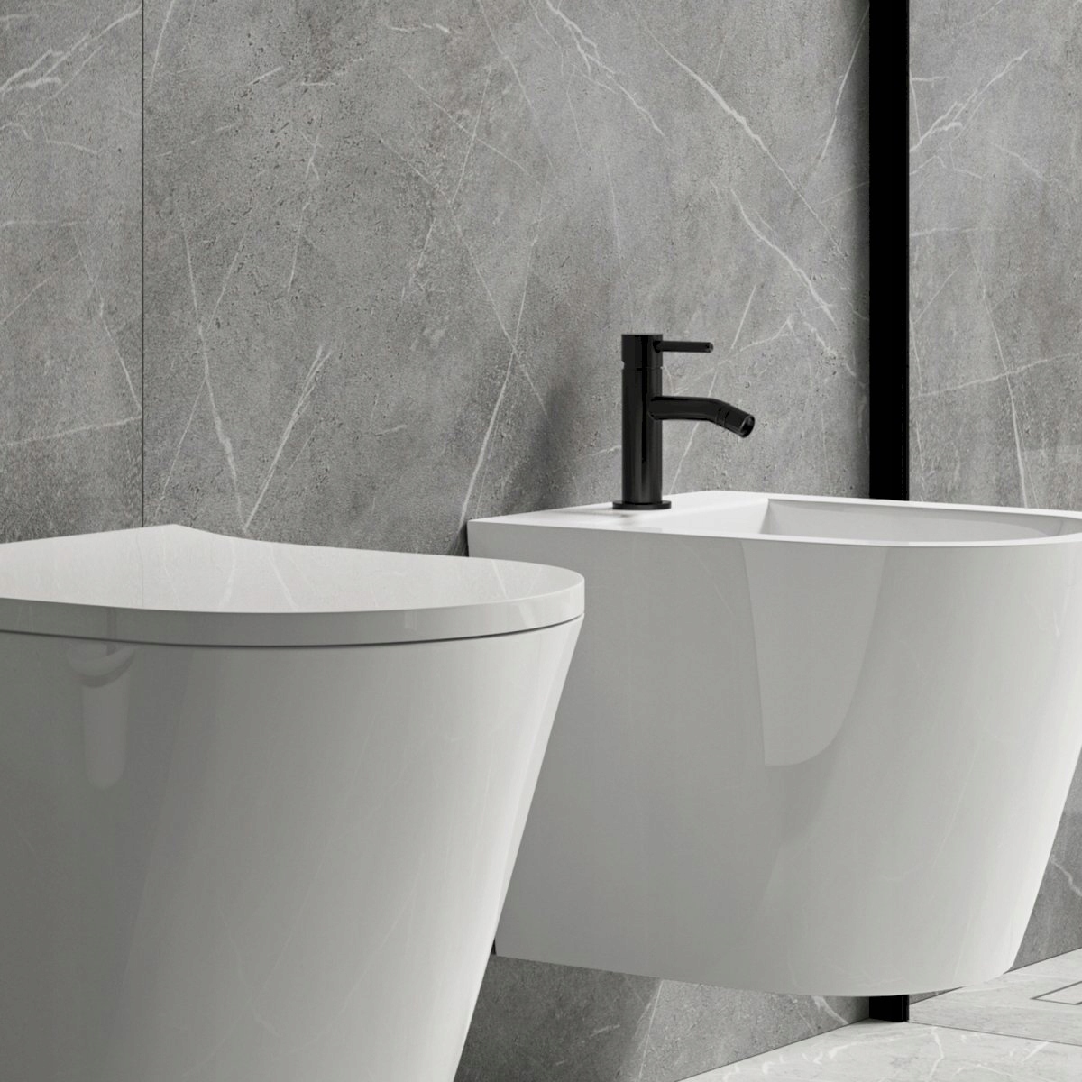 OMNIRES Y bateria bidetowa, czarny półmat Y1220BL EAN (GTIN) 5902539823936