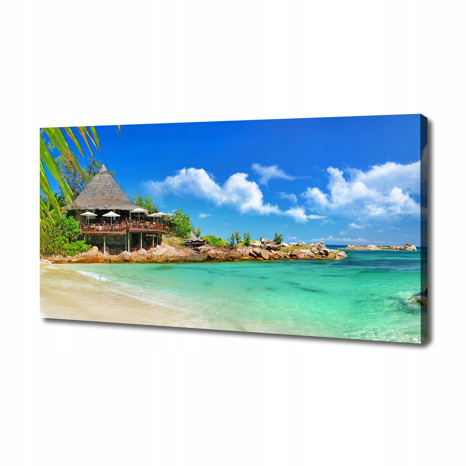 

Foto obraz na płótnie Seszele plaża 140x70 cm