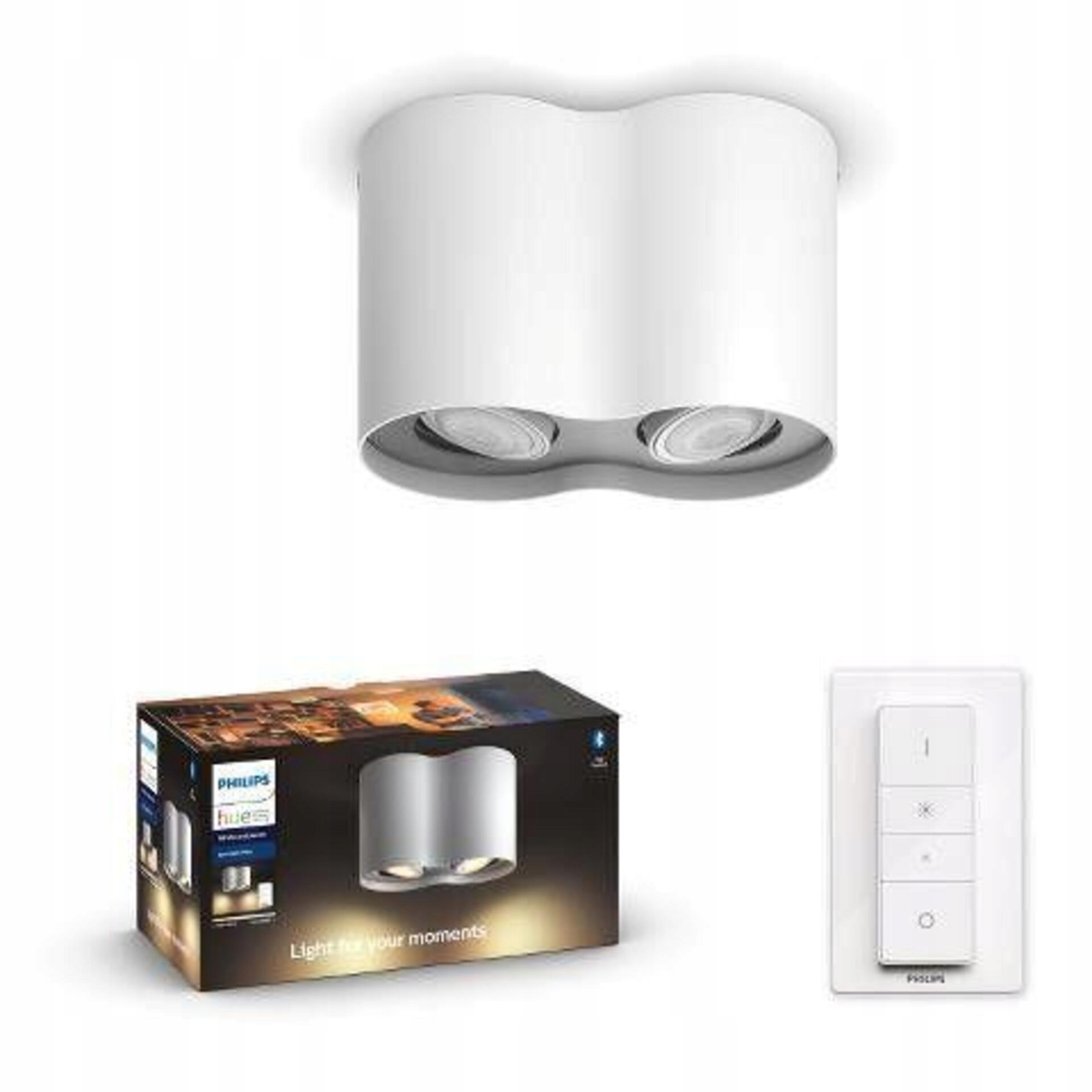 Philips Hue Wa Pillar bodové Led svietidlo GU10 2x5W 350lm 2200-6500K IP20 b