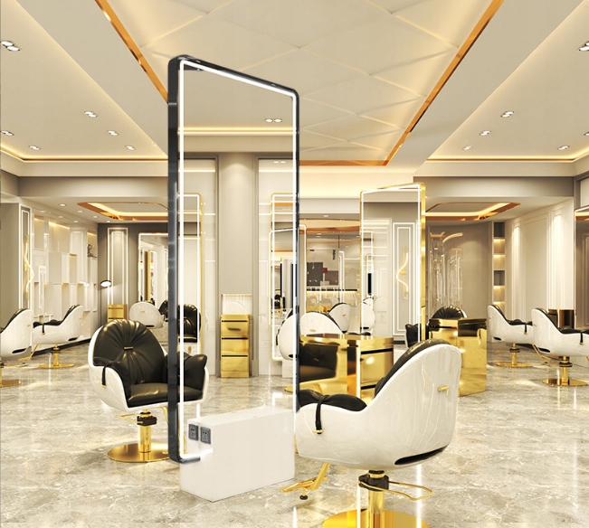 Konzola Kadeřnická konzola Barberská Zrcadlo Kadeřnické 200x80 Led Pro