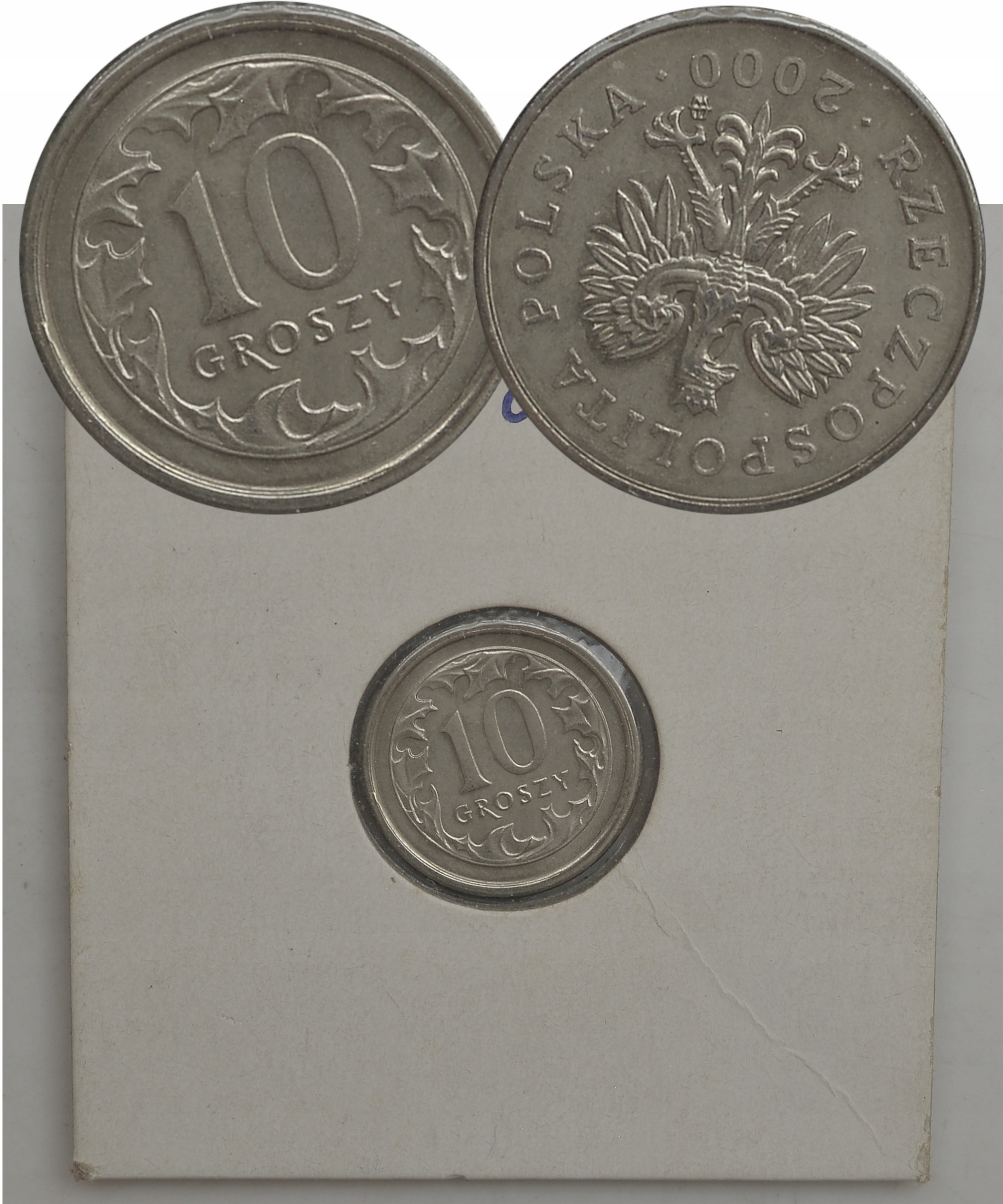 7.fy.III RP, 10 GROSZY 2000 odwrotka