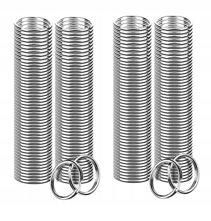 KÓŁKO DO KLUCZY KÓŁKA BRELOK KLUCZE 25 MM 100 SZT Stan opakowania oryginalne