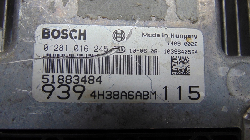 control unit of the engine 1.9JTD ALFA ROMEO 159 156