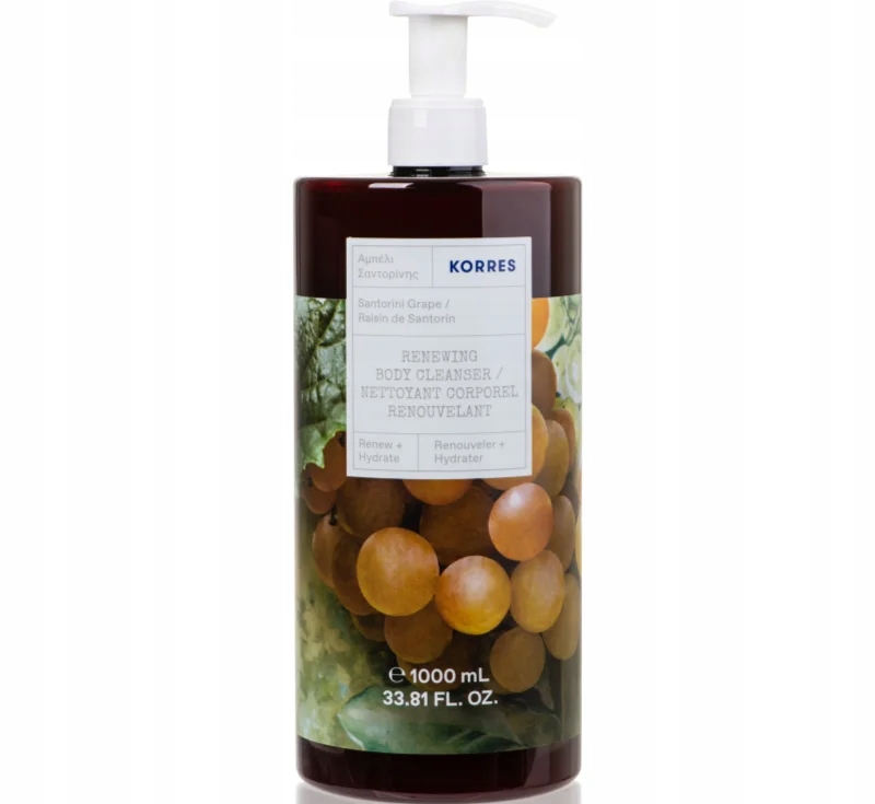 Korres Santorini Grape rewitalizujący żel pod prysznic 1000 ml