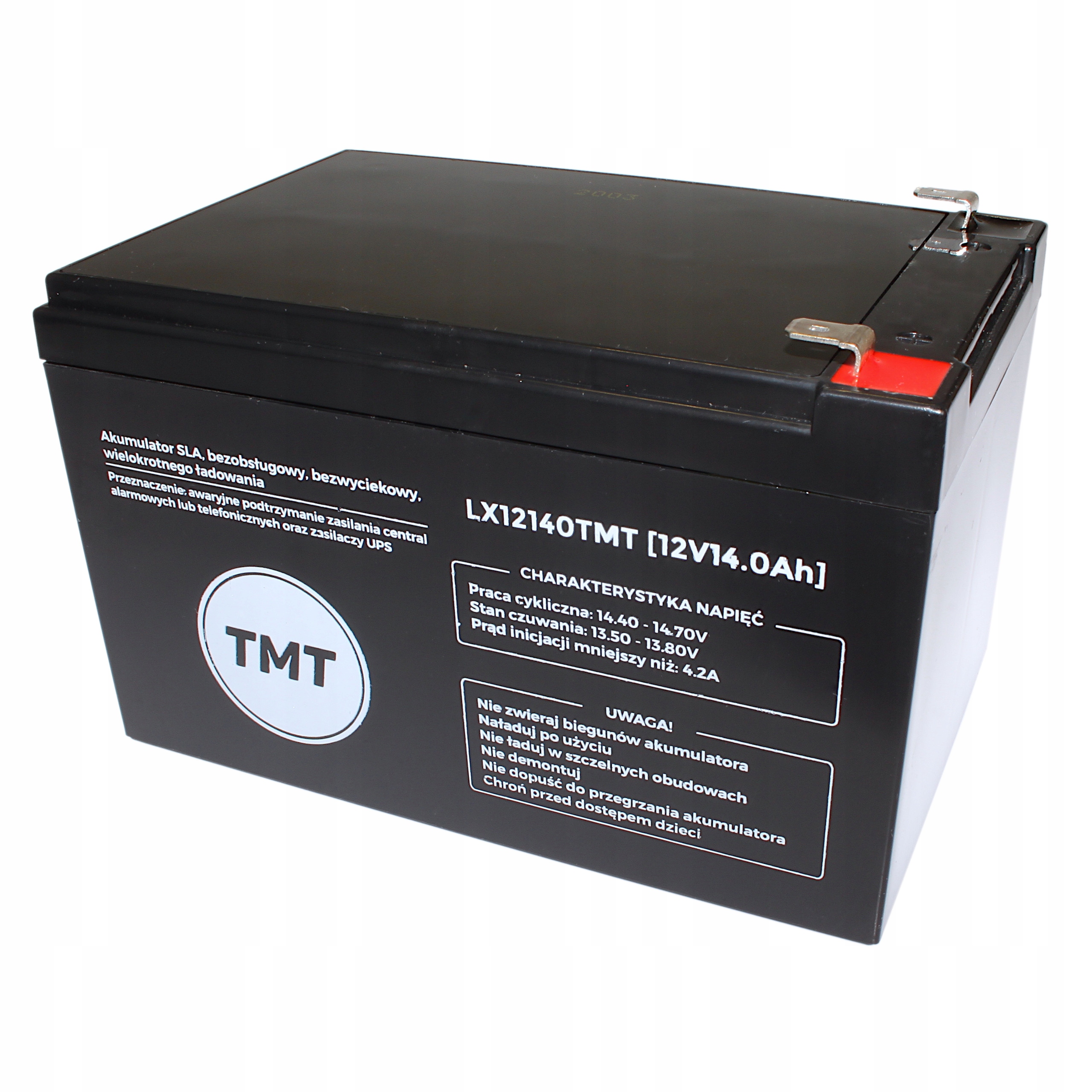 Akumulator Agm 12V 14Ah Tmt Ups rower pojazd Cctv alarm