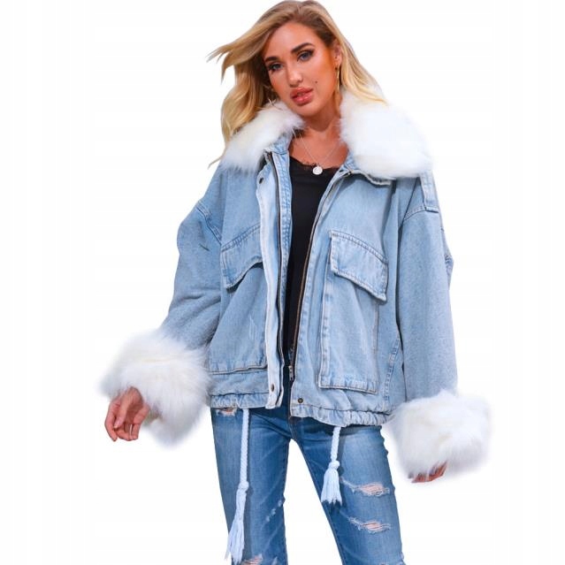 

Kurtka Jeansowa Z Futerkiem Katana Futerko Miś U