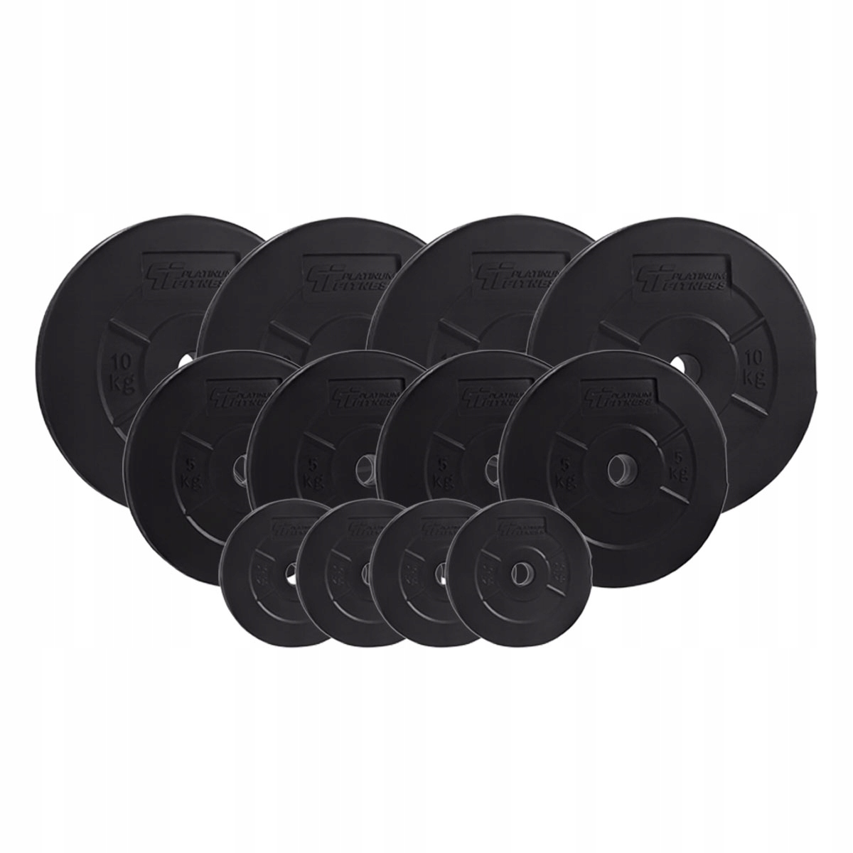 PLATINUM FITNESS ZESTAW OBCIĄŻENIA 70KG OBCIĄŻENIE BITUMICZNE BITUMIKI 29MM Marka Platinum Fitness