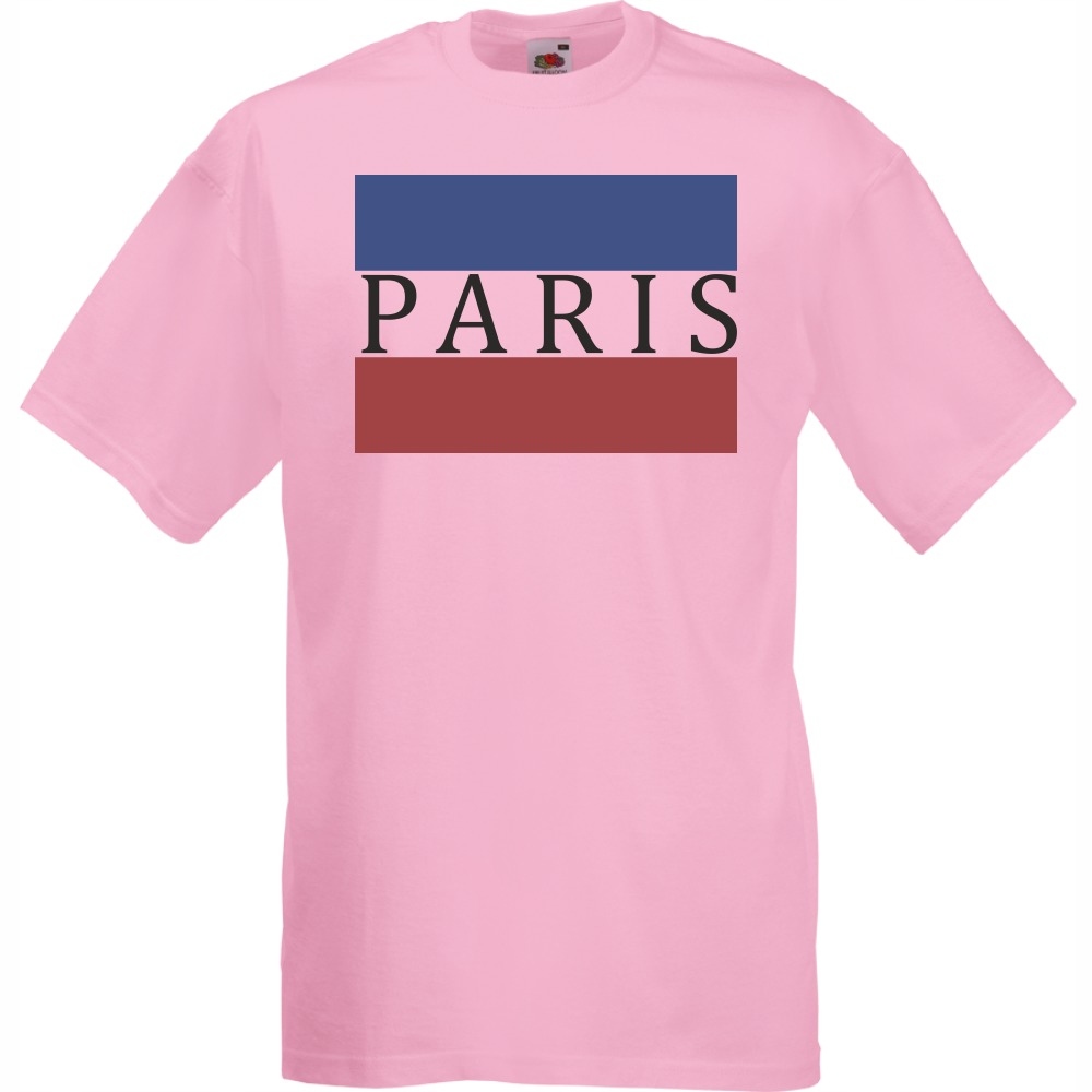 

Koszulka Paris Paryż Francja flaga XXL różowa