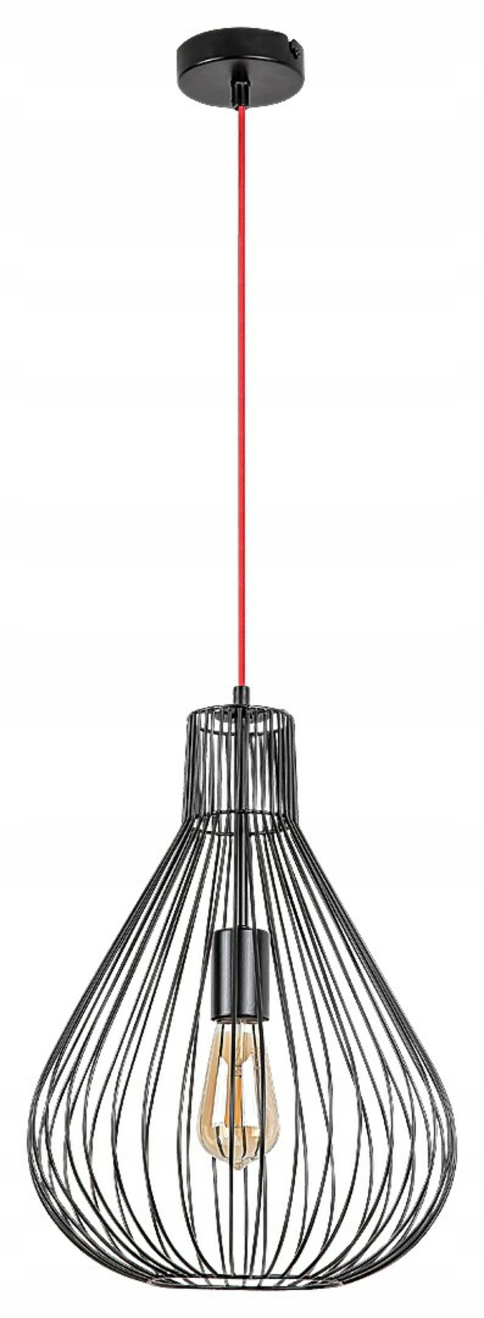 Rabalux Zille 4754 závěsné svítidlo E27, černé, industriální design, 40W
