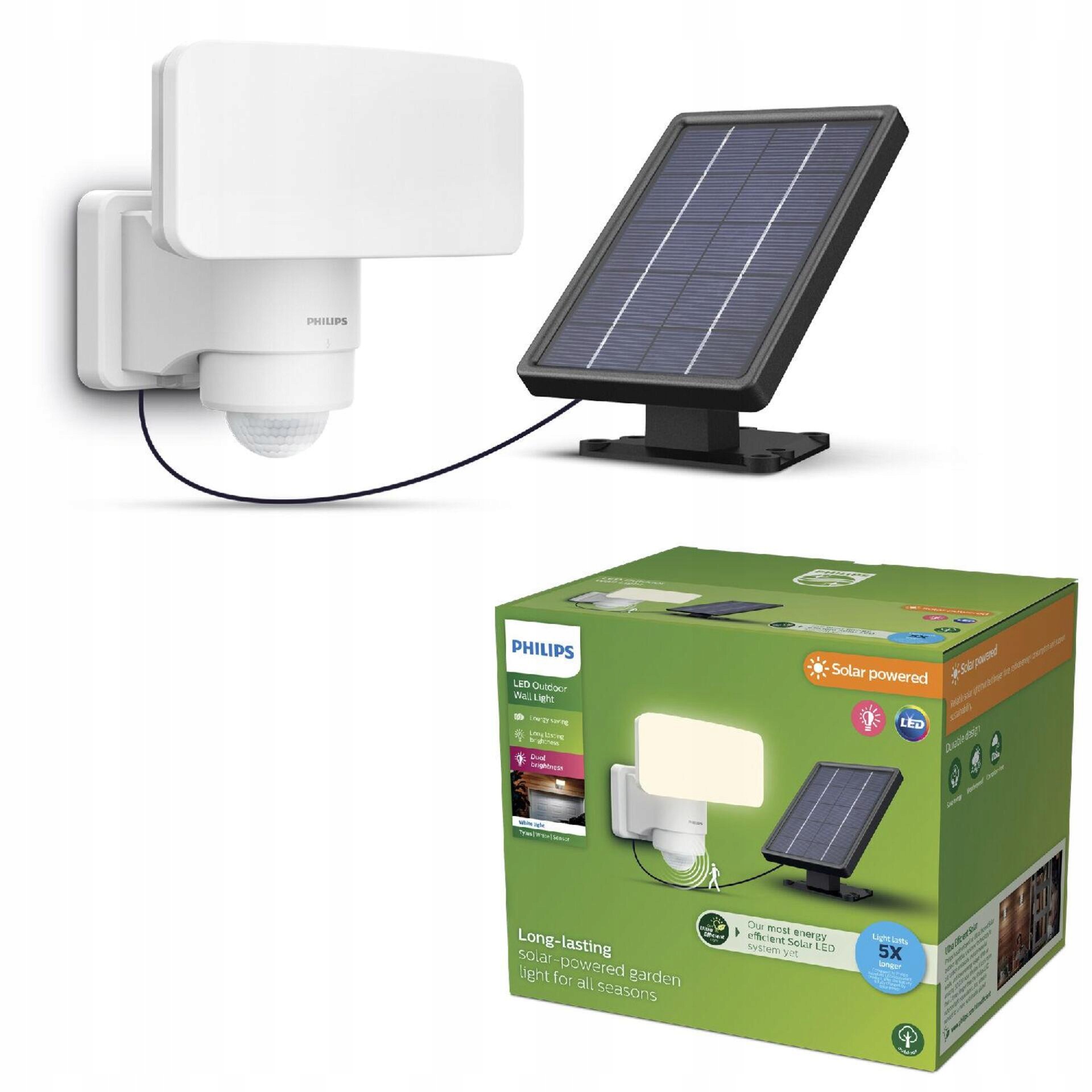 Philips Tylus UltraEfficient Security solárny Led reflektor so senzorom 6W