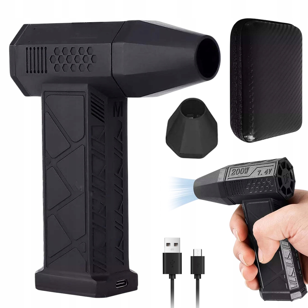 Mini Foukač 200W 130000 Rpm 3 Rychlostní Stupeň