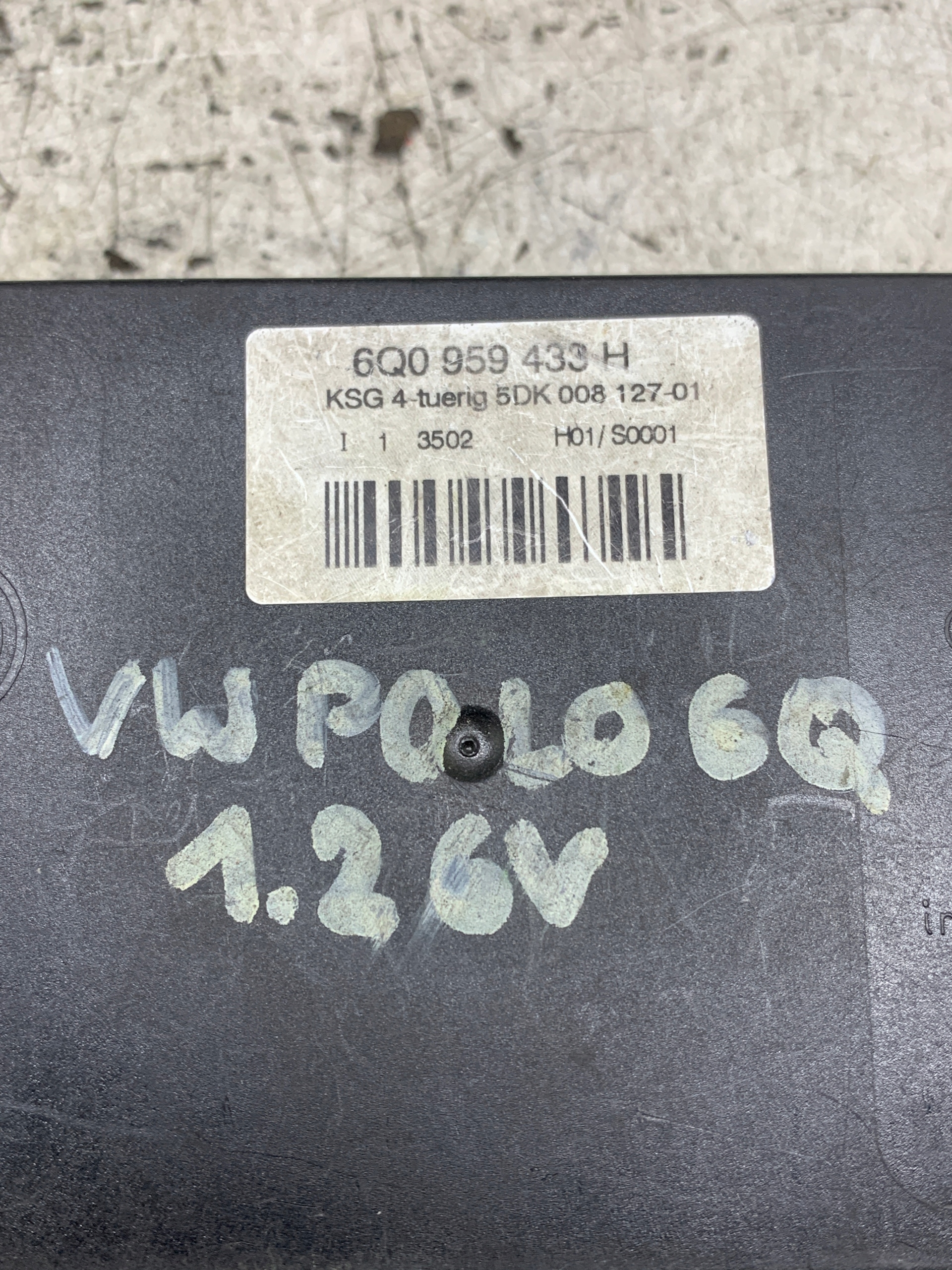 module control unit KOMFORTU 6Q0959433H VW