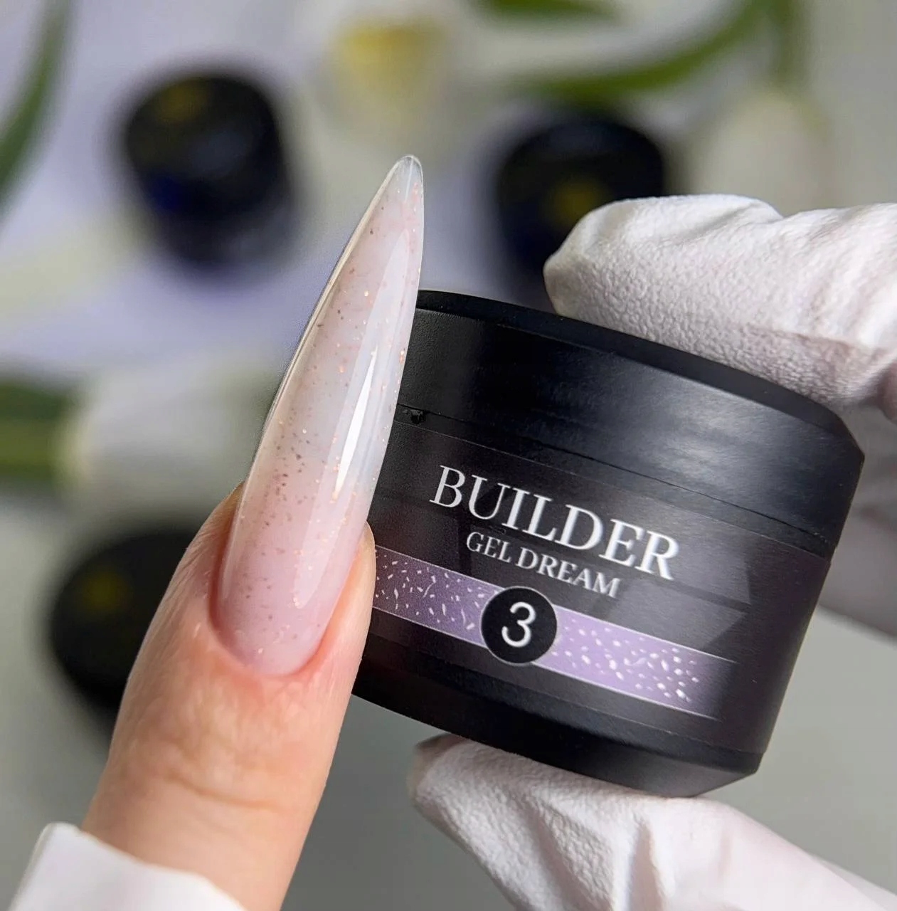 Builder Gel Dream #3 50ml Crystal Professional stavební gel