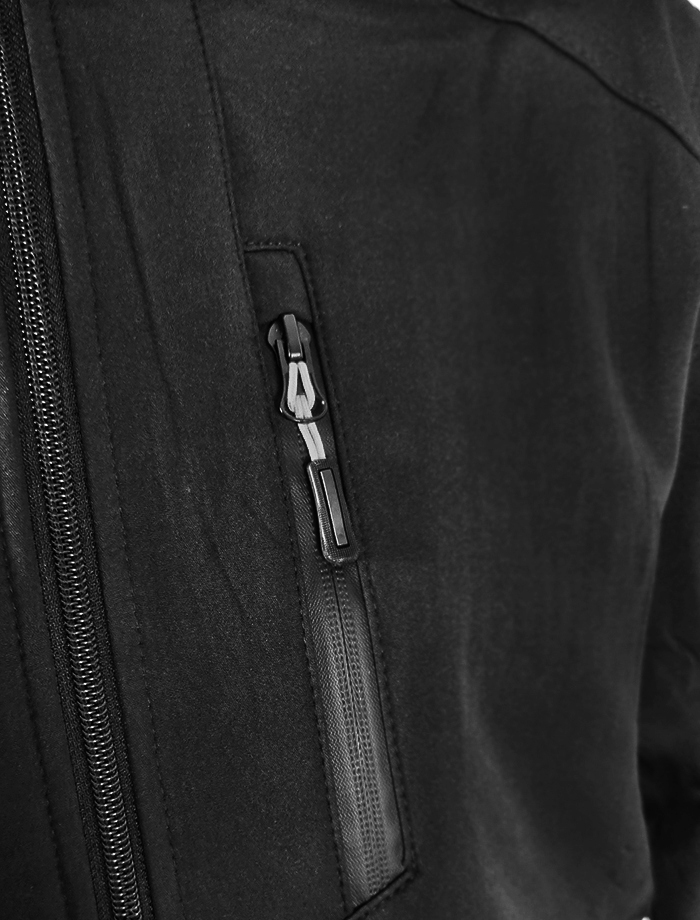 CIEPŁA KURTKA MĘSKA SOFTSHELL FUTERKO 5000 ZIMOWA KAPTUR CZARNA XXXXL 4XL Rozmiar 4XL