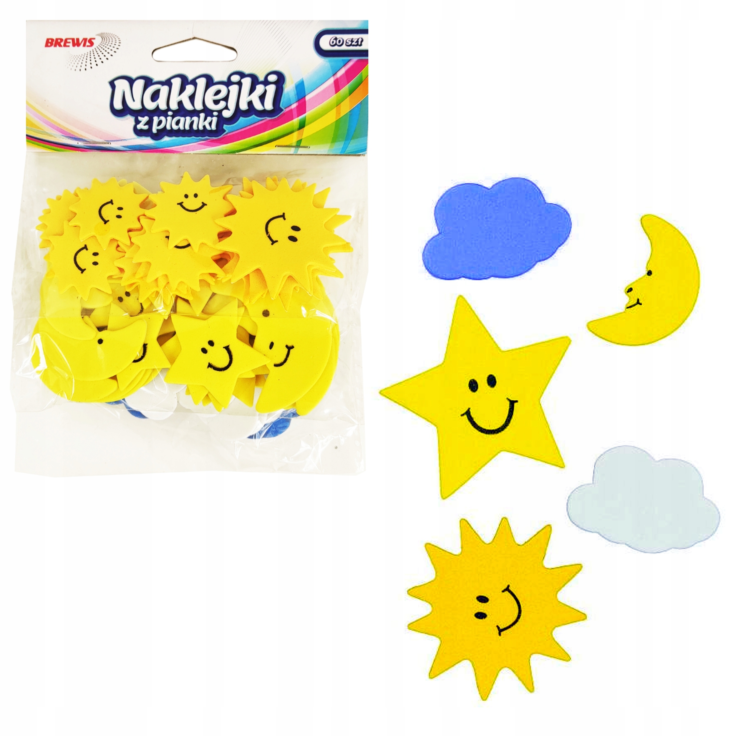 

Naklejki Z Pianki PVC04 Pogoda Brewis 60 Sztuk