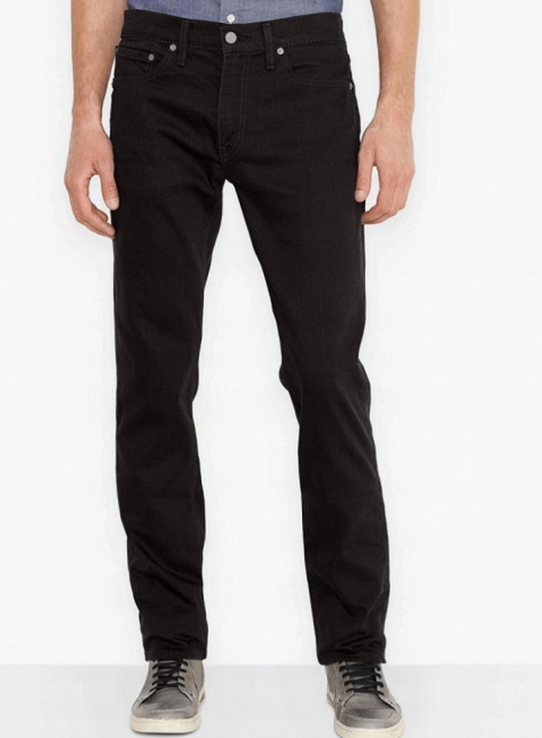 Levi's Džínové Kalhoty Černé Rovné 36/34 7AA