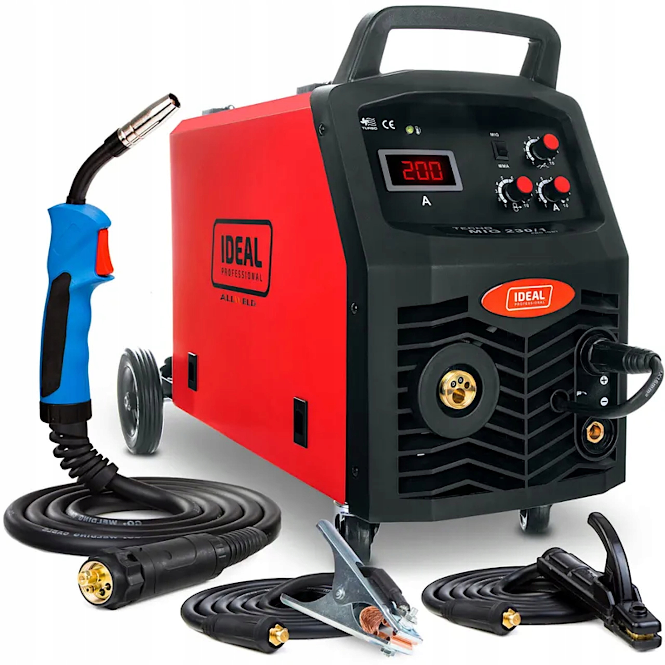 Poloautomatický Svařovací Stroj Ideal Tecno Mig 230/1 Pro 30-230A 230V Igbt Invertor