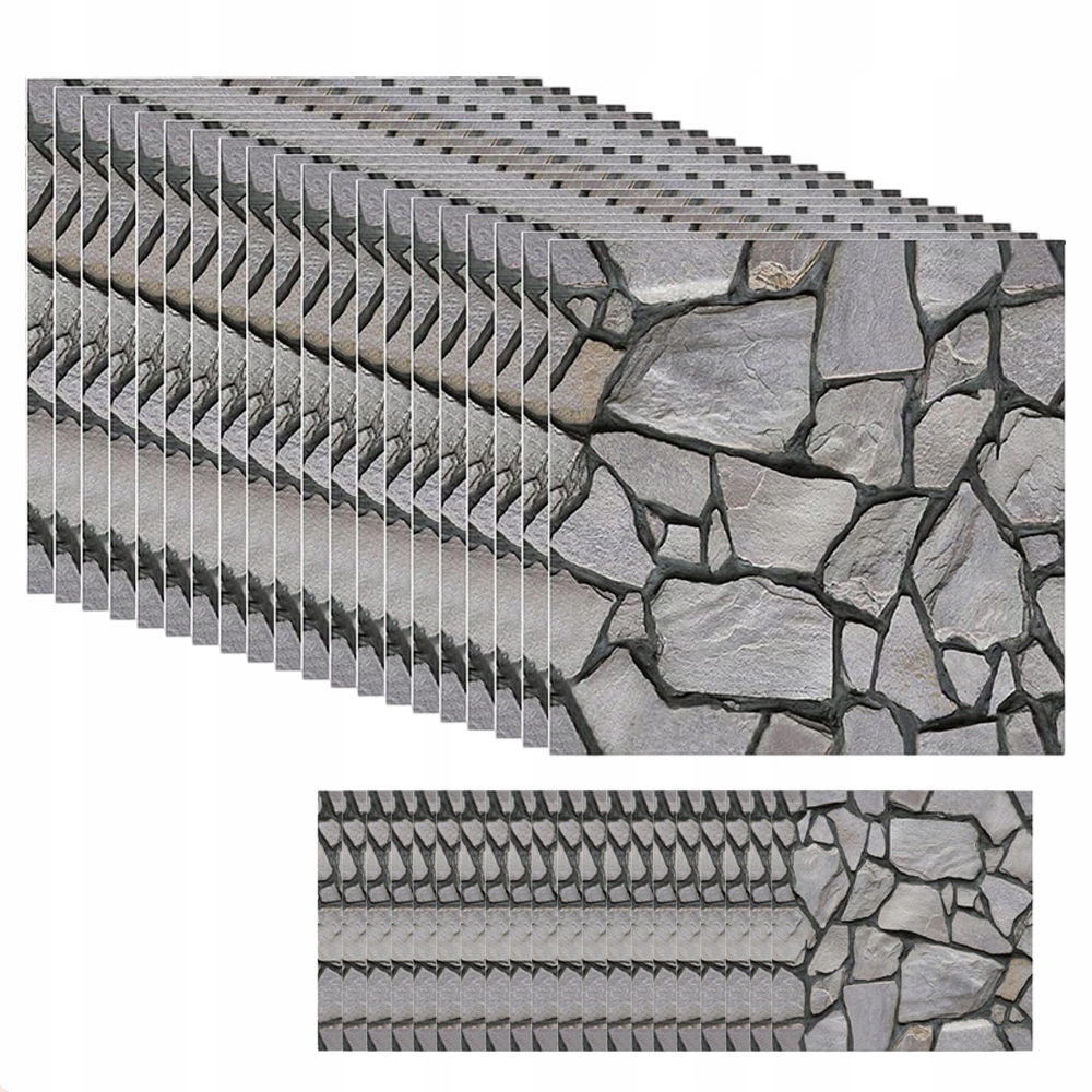 20 x Samolepící Nástěnné Panely voděodolná tapeta Nástěnný Panel 3D30x30 cm