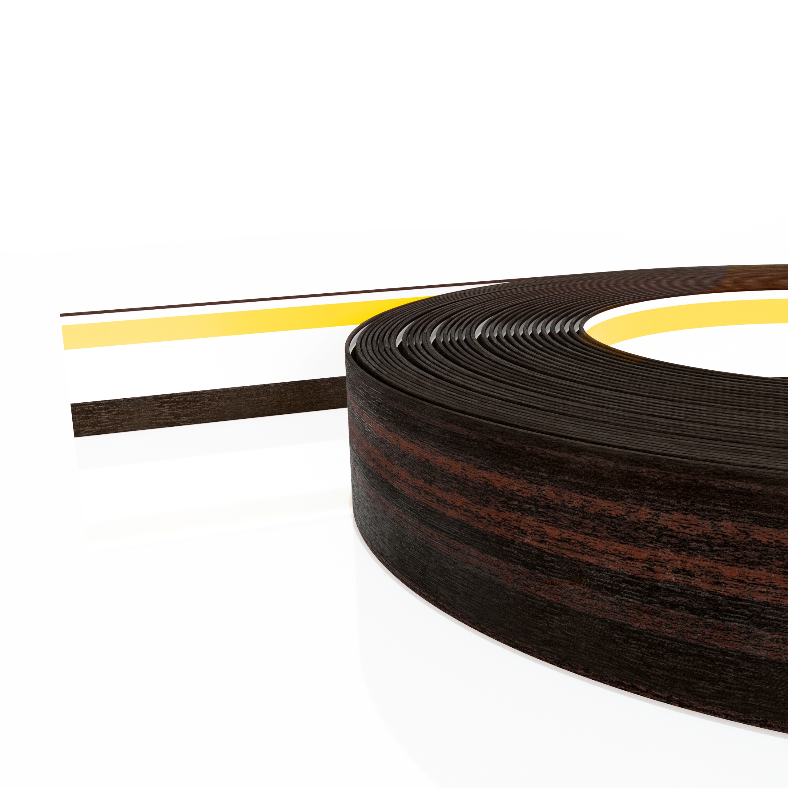 Okenní maskovací lišta plochá Mahagon 60 mm pro Pvc okna 15 m