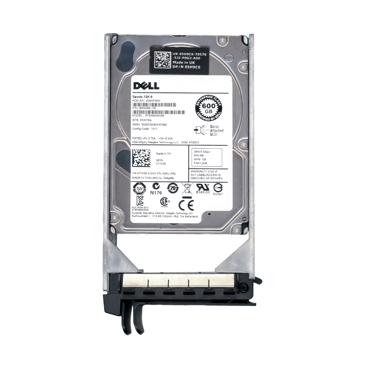 

Dell 07YX58 600GB 10K Sas 6G 2.5'' ST600MM0006
