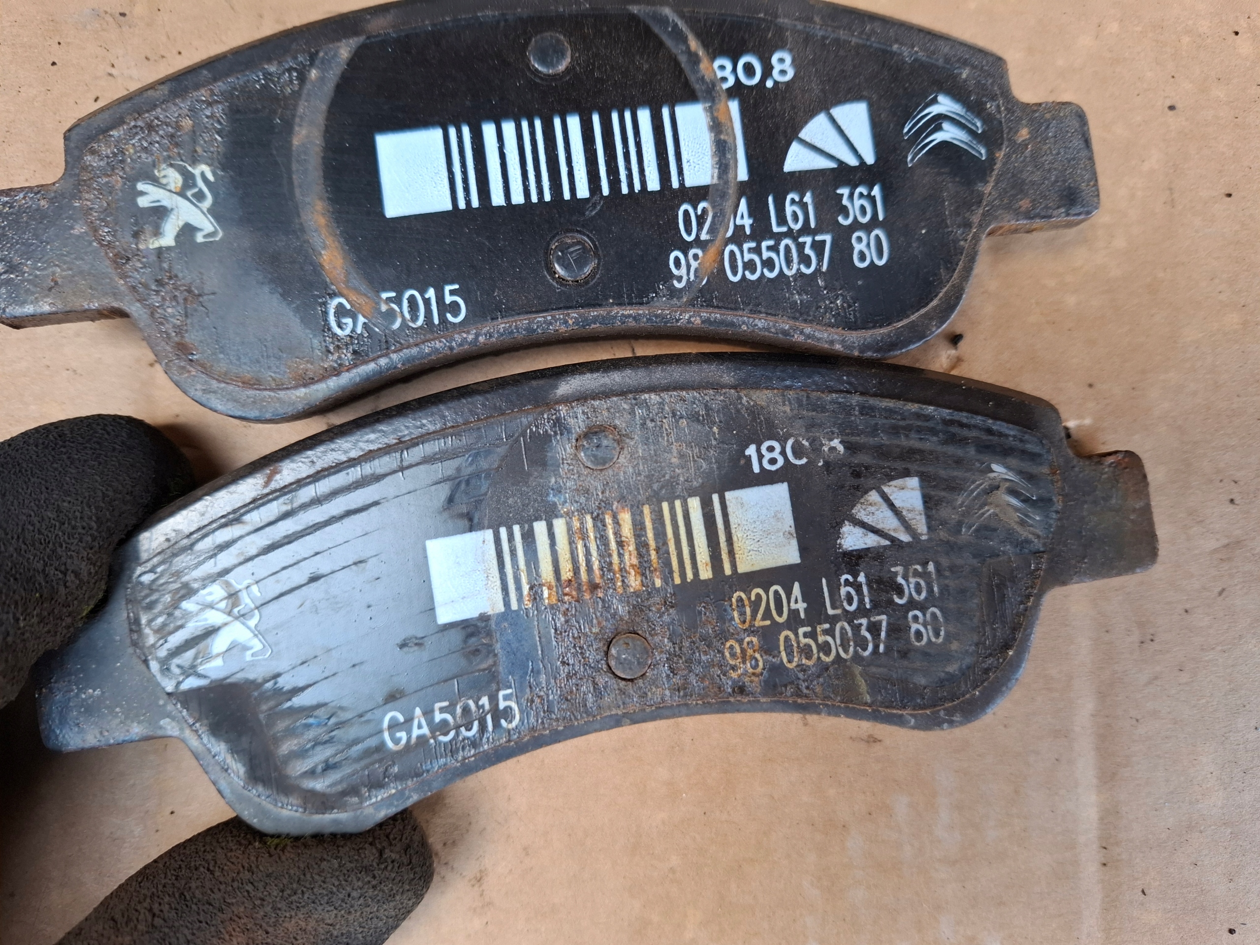 discs plates front PEUGEOT 2008 and