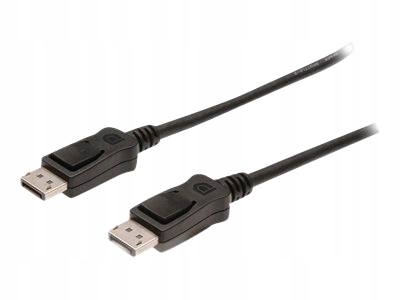 Kabel DisplayPort Digitus 2m 4K 60Hz z blokadą Dp Męski Czerwony