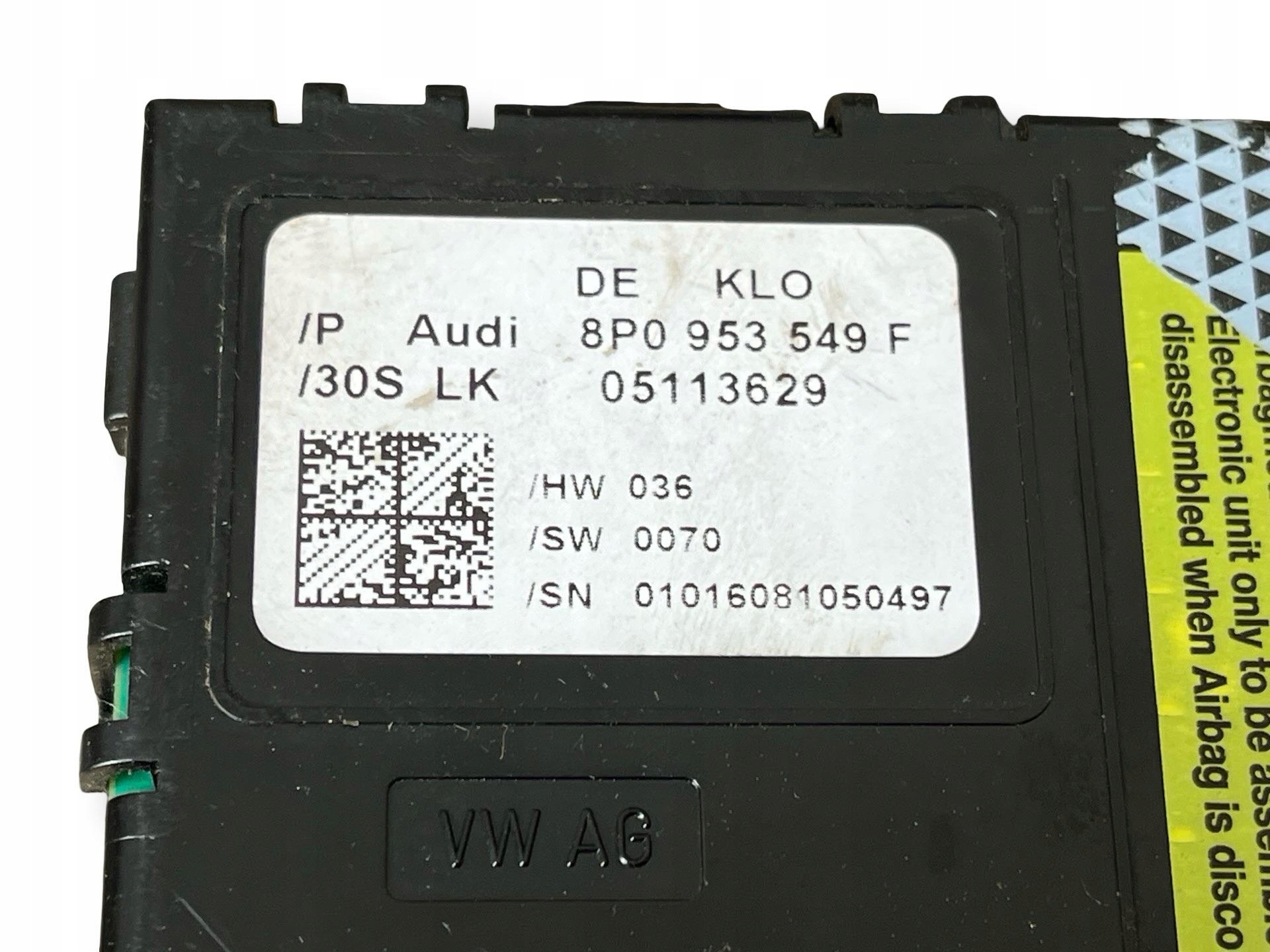sensor kata steering Audi A3 8P facelift 2008 8P0953549F