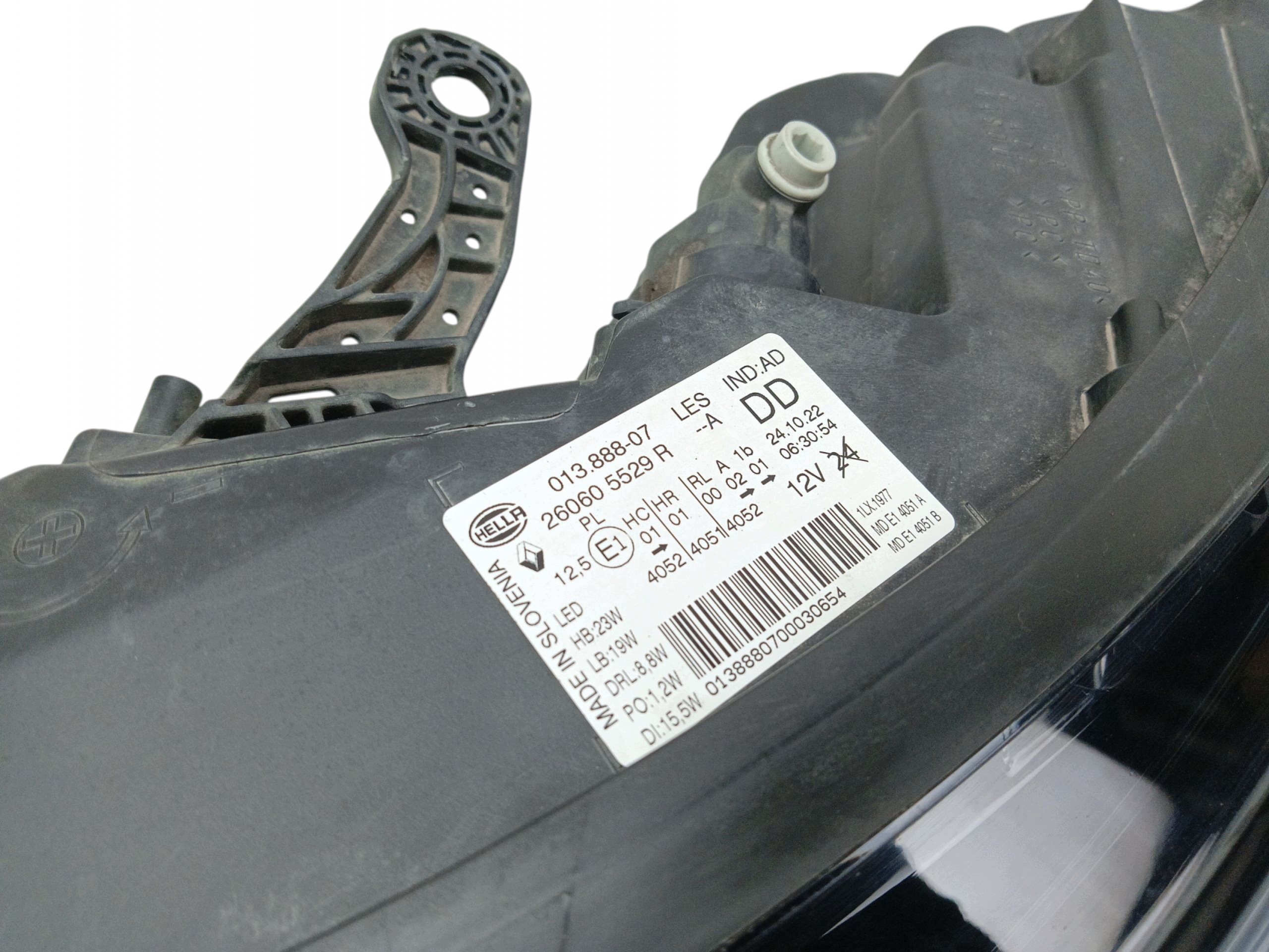 light REFLEKTOR left front RENAULT KADJAR LIFT (2018-2022) 260605529R LED