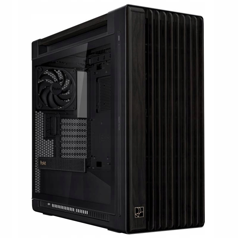 Asus case Proart PA602 Wood Tg Pwm Black, Mid Tower, průhledná bočnice,…