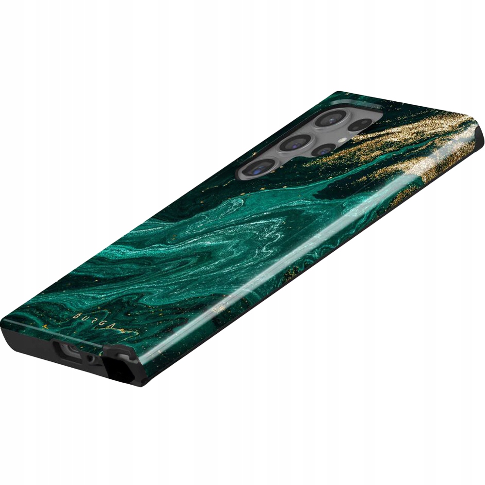 Pouzdro je štíhlé, minimalistické, přizpůsobené modelu Burga pro Galaxy S24 Ultra, pouzdro