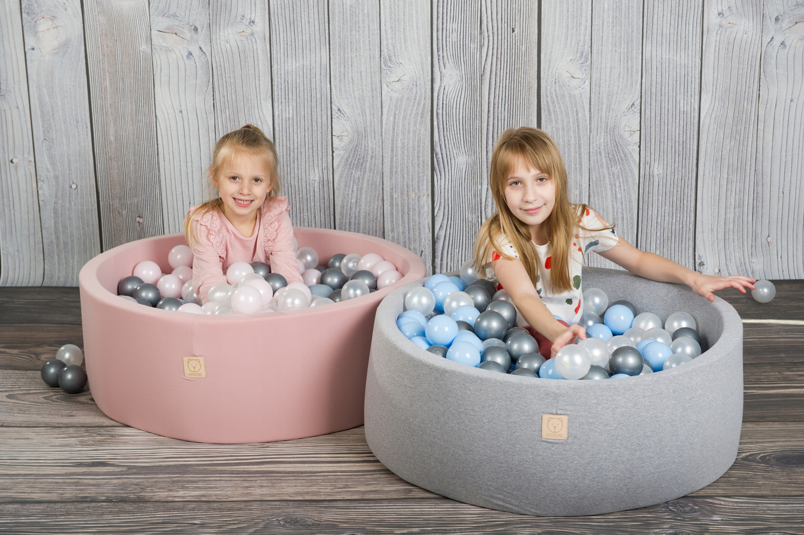 Suchy Basen z Piłeczkami Kulkami Kojec dla Dzieci MISIOO Różowy 300 Piłek Wiek dziecka 0 +