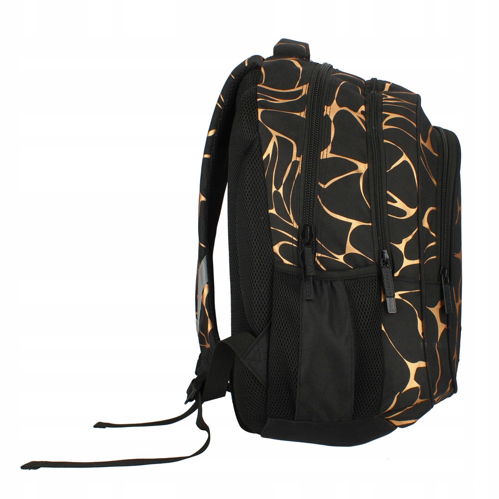 PLECAK SZKOLNY TORNISTER MŁODZIEŻOWY CZARNY ZŁOTY Kod producenta 485933