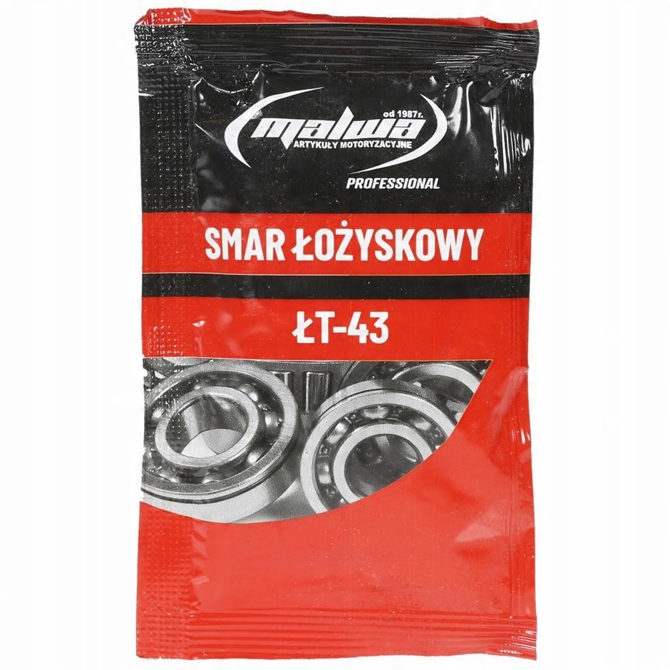 

Smar Łożyskowy ŁT43 saszetka 40ml Łożyska Tłoczki