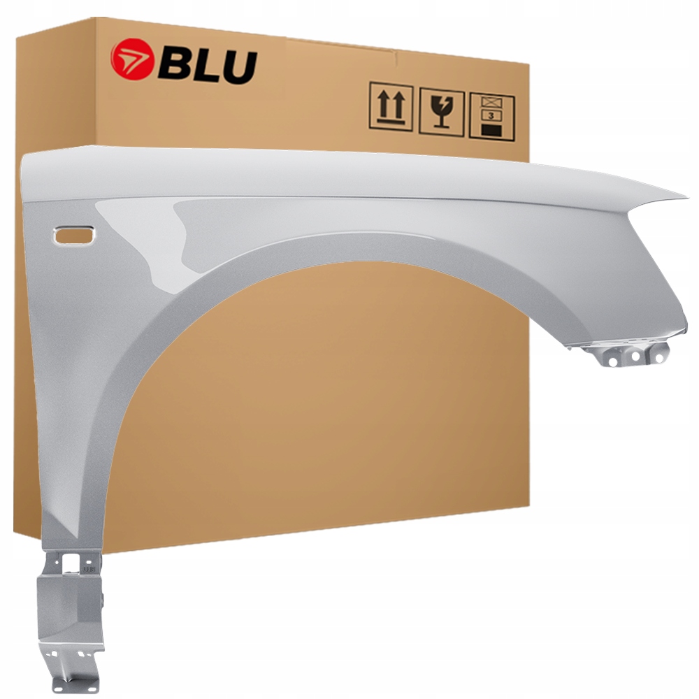 Blu Blatník Audi A3 8P LX7W pravý stříbrný 03-08 přední Pozink EisSilber