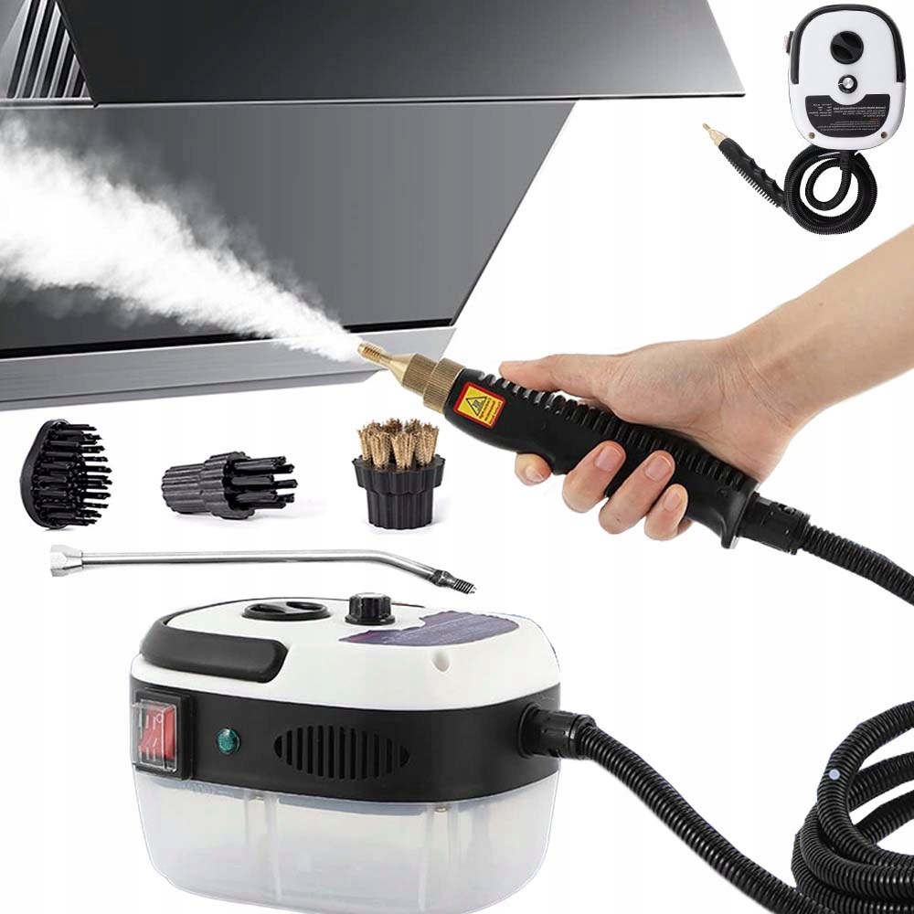 Parní Čistič Parní Mop Parní Napařovač Výkonný 2500 W Sada Pro Čalounění Okenních Spár