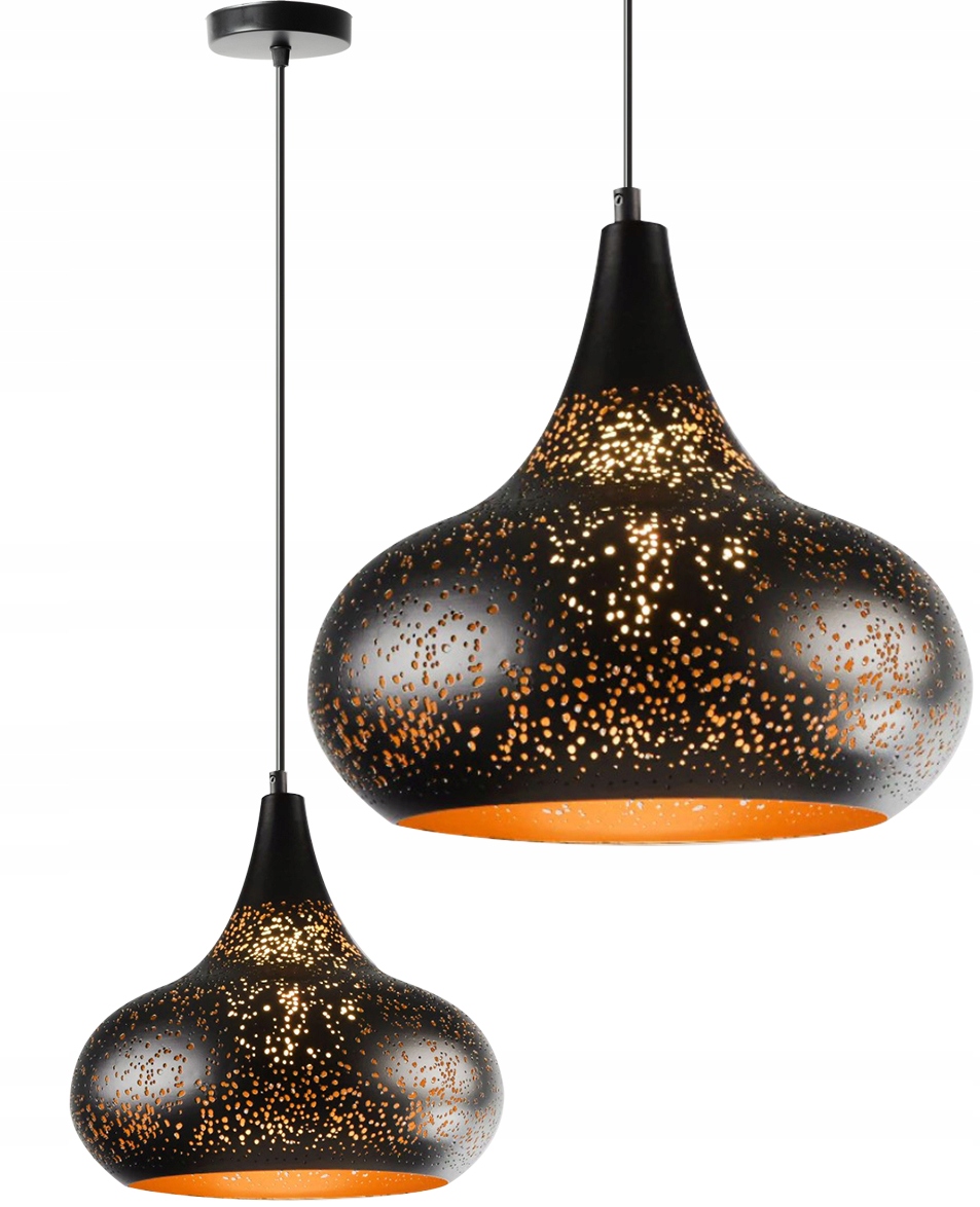 

Lampa Wisząca Edison Loft Ażurowa Metal Duża
