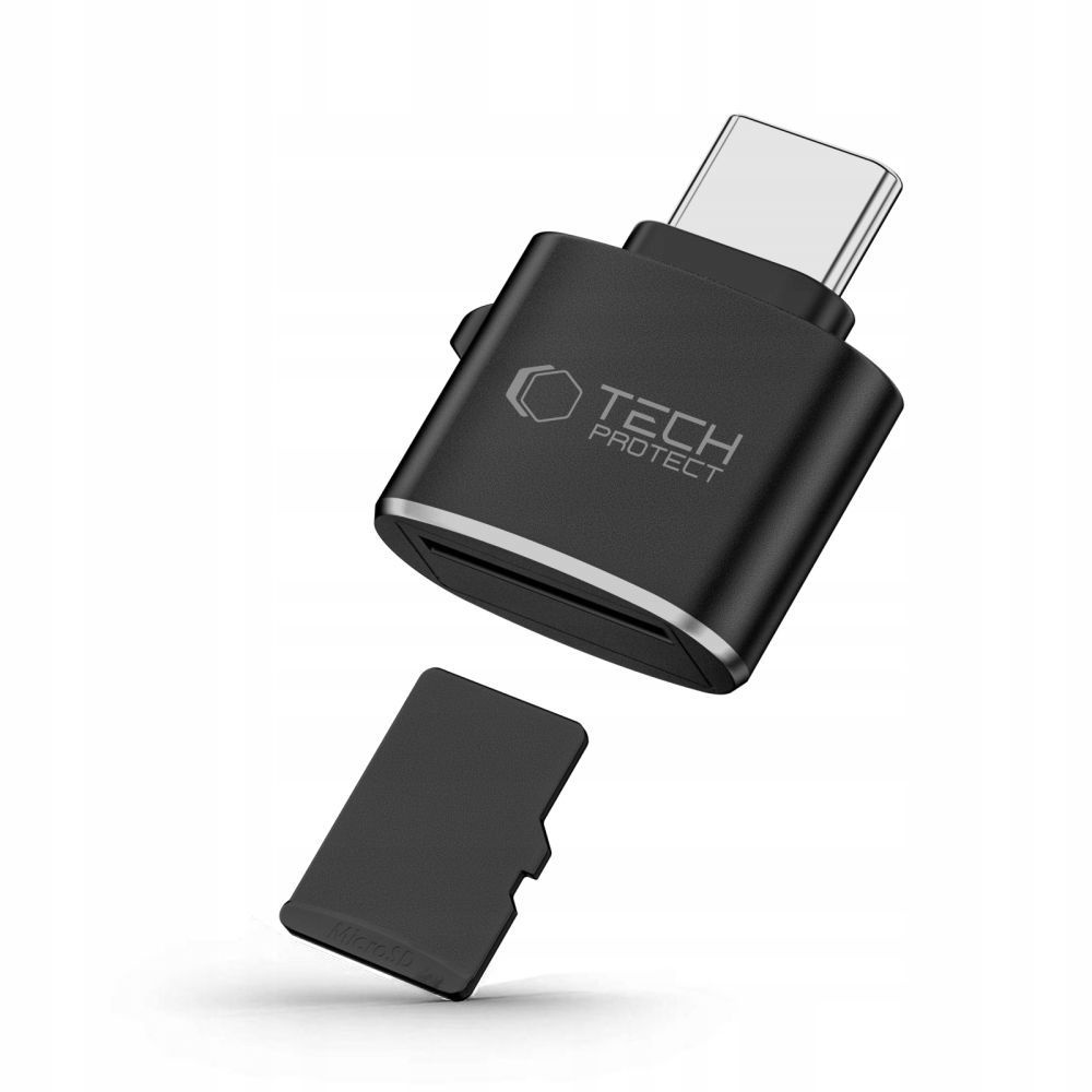Adapter Tech-Protect UltraBoost czytnik kart microSD z Usb-c czarny