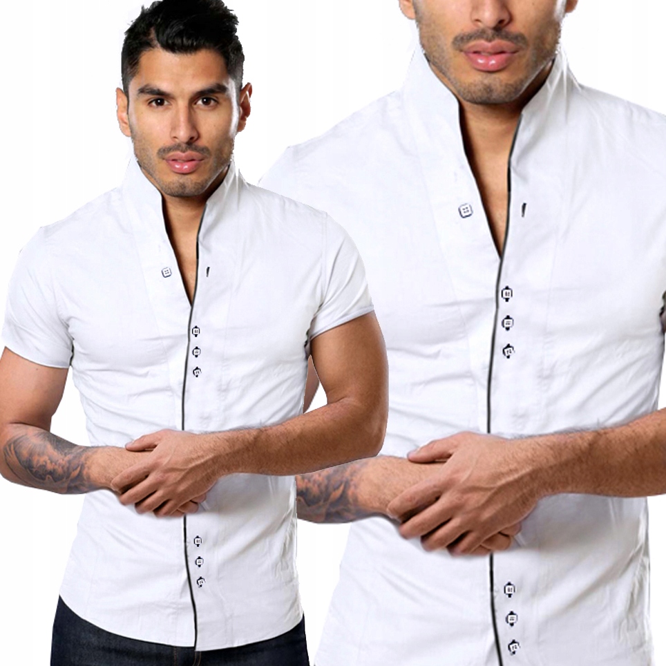 Pánská košile Casual Stojáček Každodenní Regular Svatba Svatební Hostina