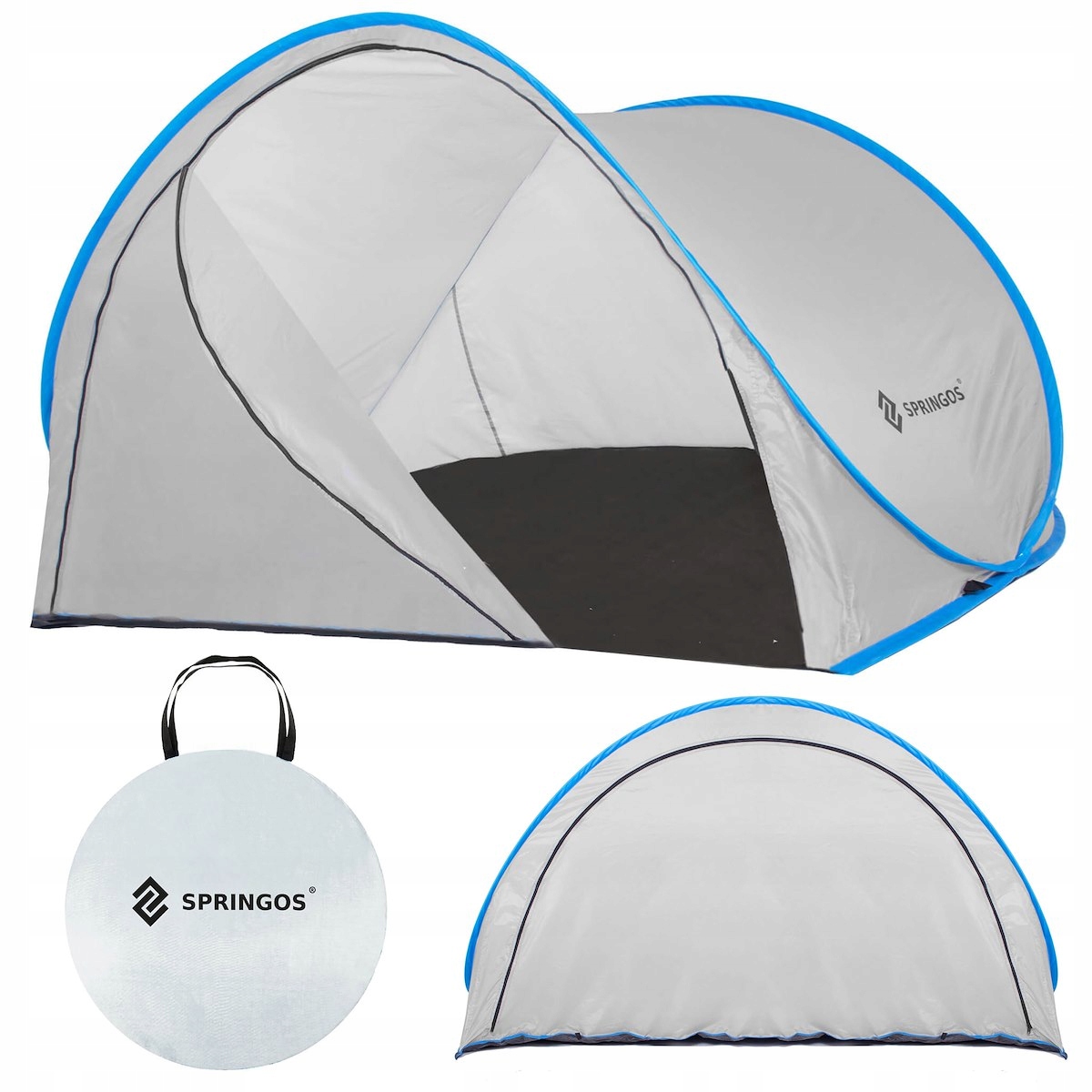 

Zamykany Namiot Plażowy Samorozkładający 200x120cm