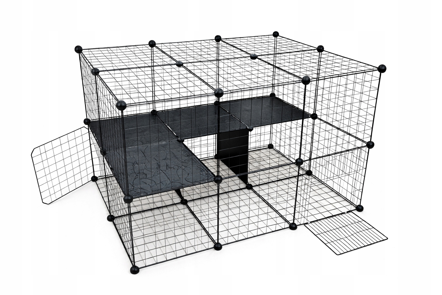 Levně Kotec Pro Hlodavce Klec Pro Králíka Prasátka Fretky 36 Panelů