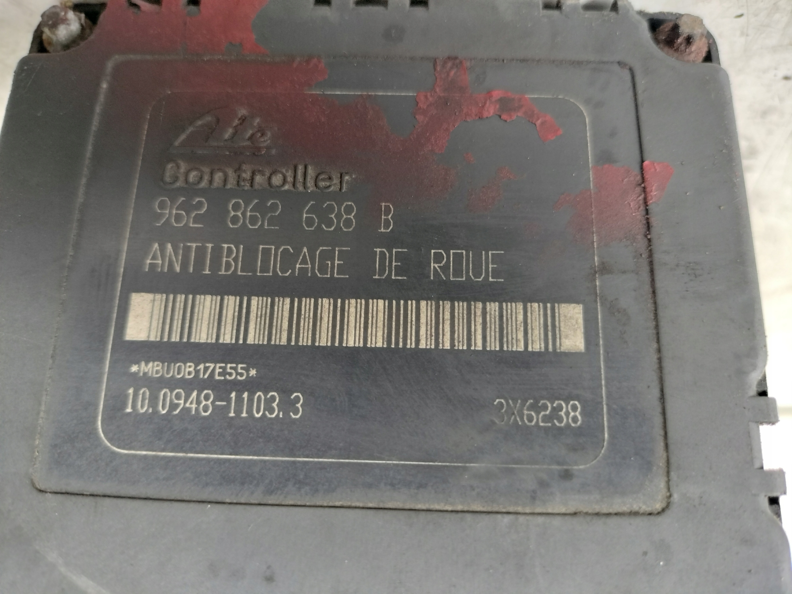 PEUGEOT 206 pompa ABS 962862638B 9630135080