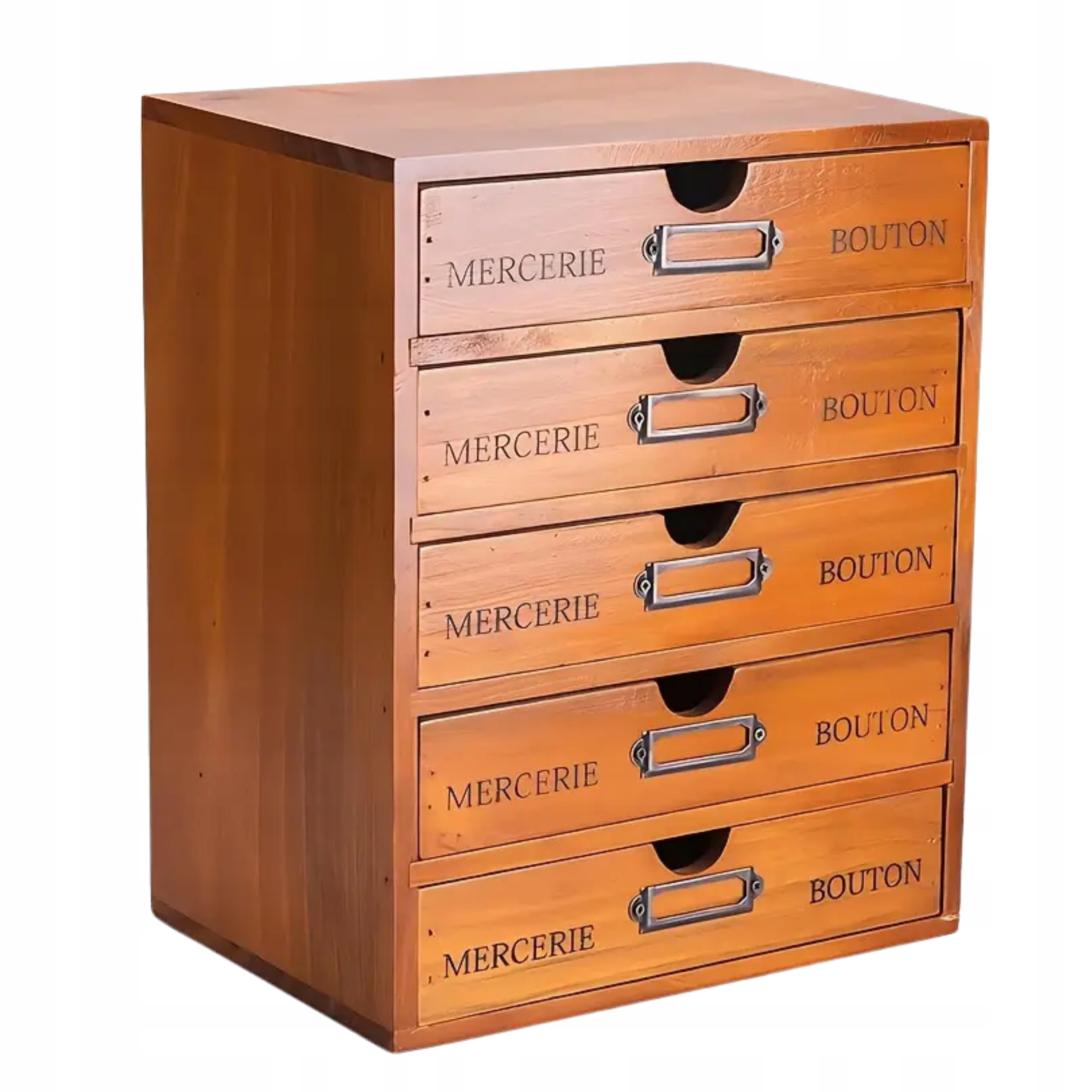 IRATTÁROLÓ SZEKRÉNY FA ESZKÖZTÁR 5 FIÓKOS DIKOM IRODAI RENDSZEREZŐ