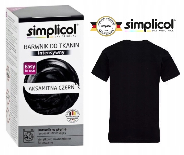 

Simplicol Barwnik do tkanin Aksamitna Czerń