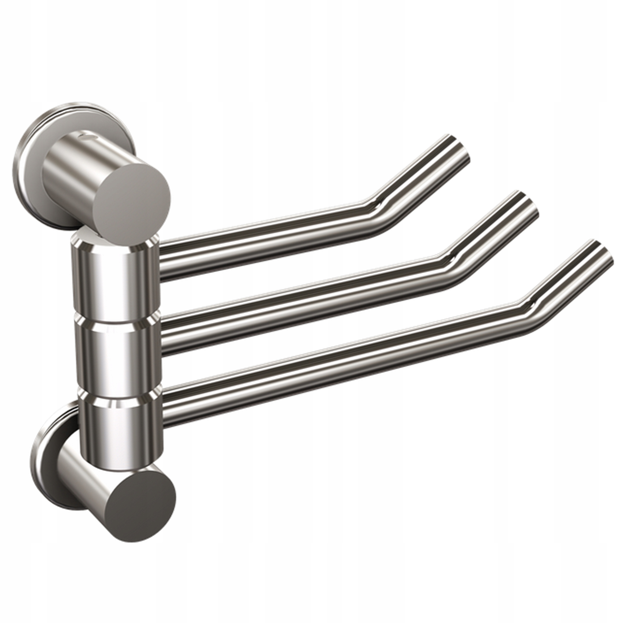 Koupelnový věšák na ručníky trojitý, chrom