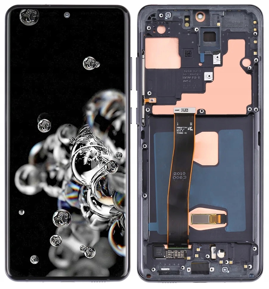 LCD displej Dotykový displej pro Samsung Galaxy S20 Ultra 5G G988 G988B Rámeček