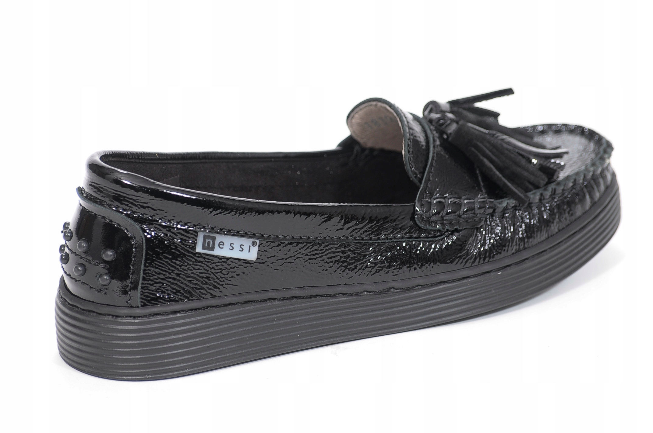 Mokasyny Nessi 18309 Czarne 71 Rozmiar 39 Marka Nessi