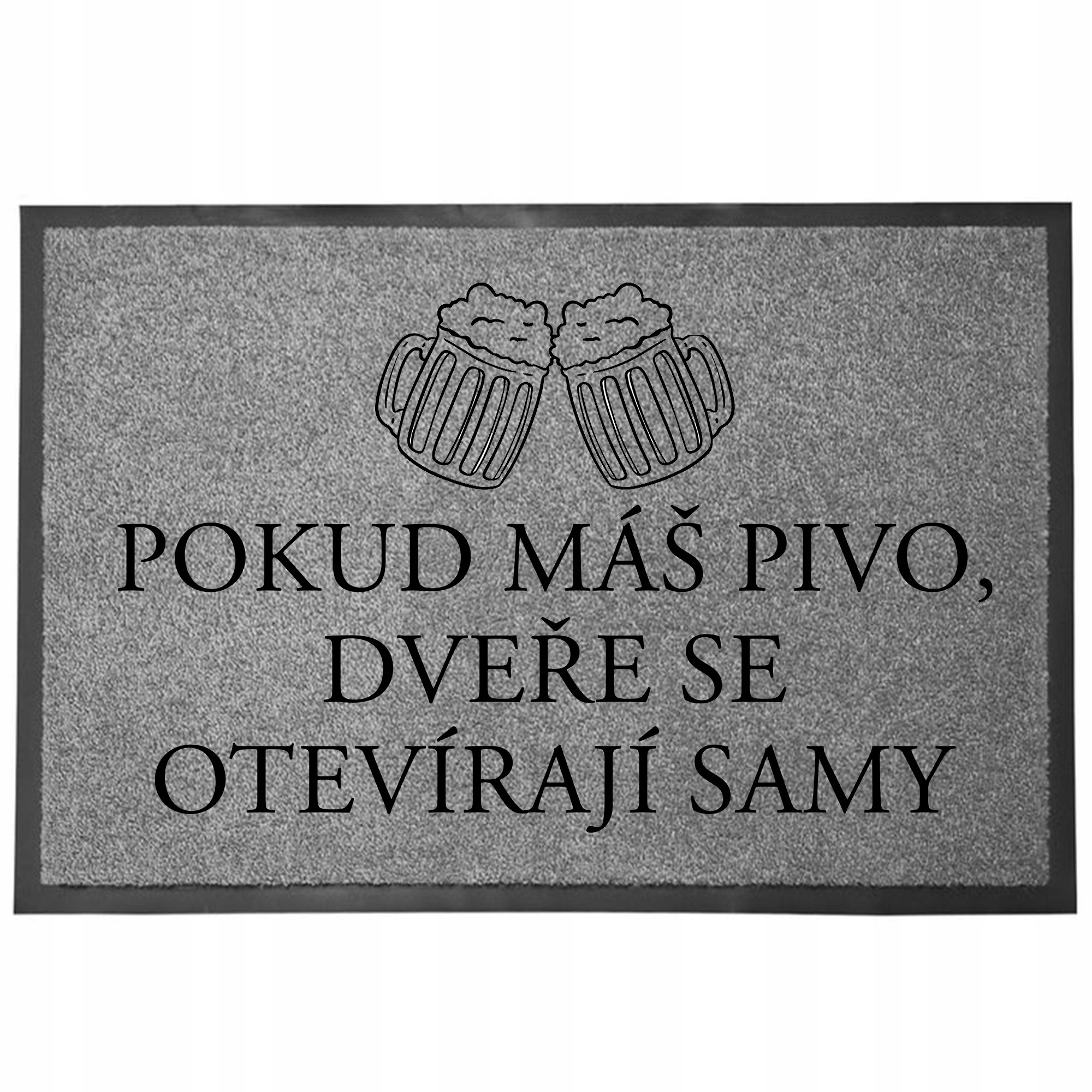 Wycieraczka Wejściowa Szara Pod Drzwi Zabawna Dekoracyjna Masz Piwo